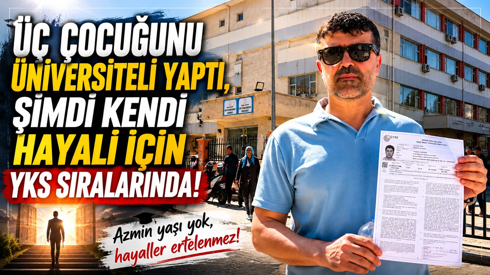 Üç Çocuğunu Üniversiteli Yaptı Şimdi Kendi Hayali için YKS Sıralarında