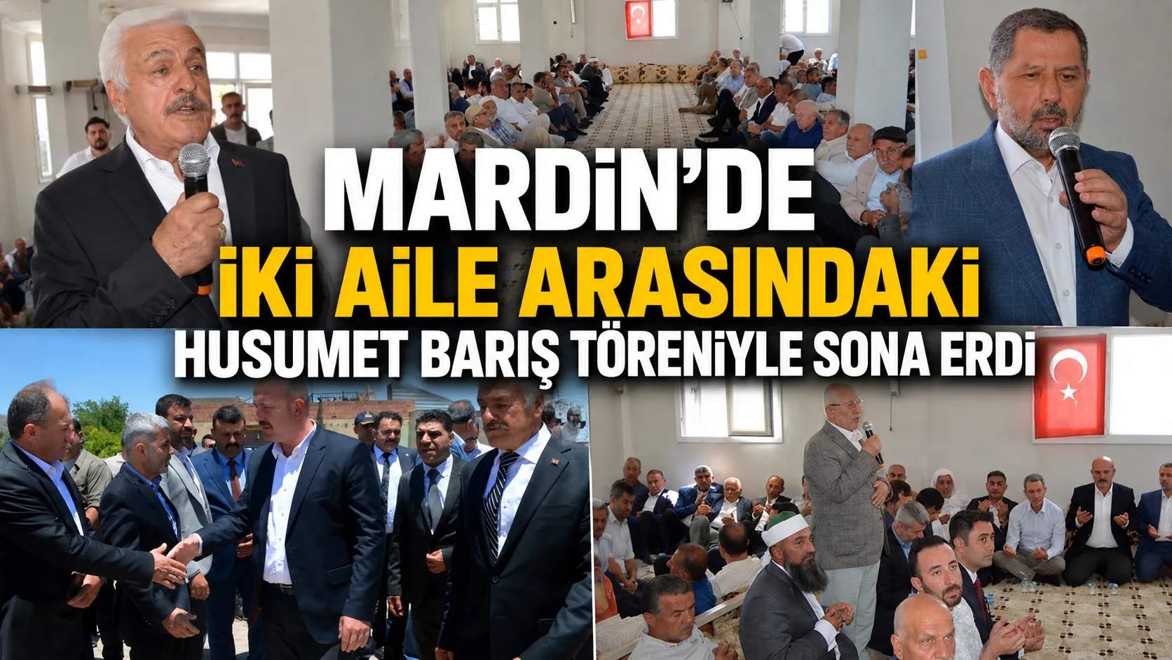 Mardin'de iki aile arasındaki husumet, barış töreniyle son buldu