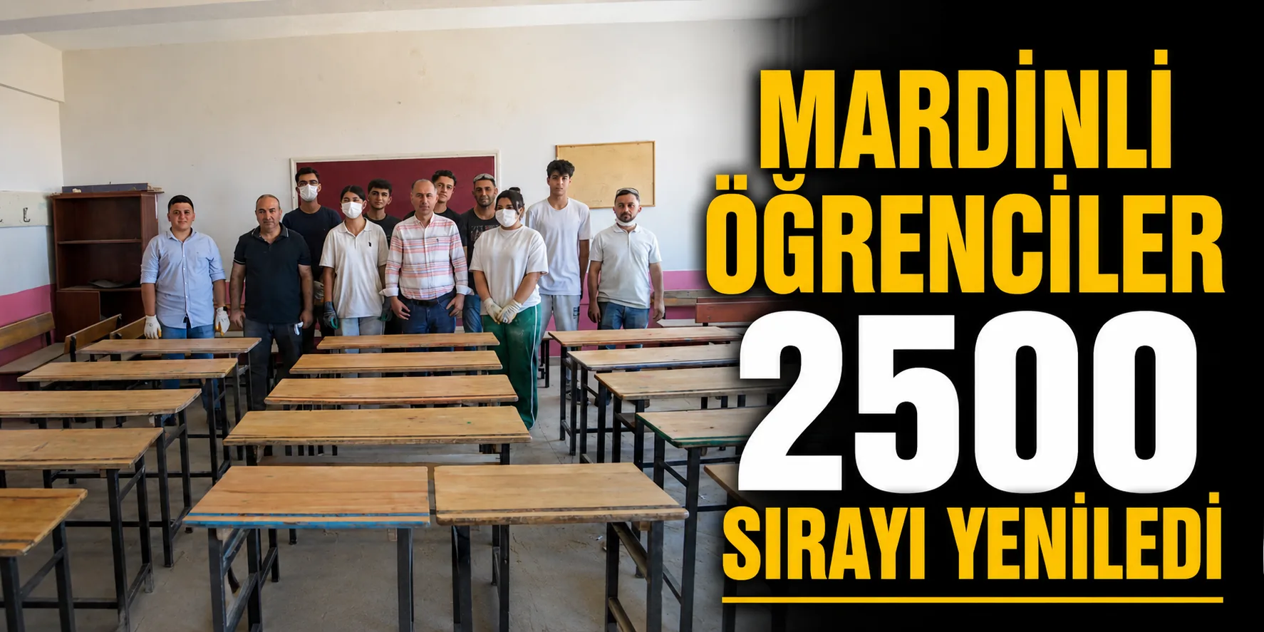 Mardinli öğrenciler okul sıralarını geri dönüşümle yeniden hayata kazandırıyor